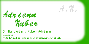 adrienn nuber business card